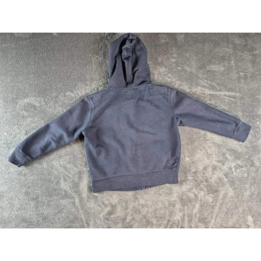 GAP NAVY BLUE MEDIUM HOODIE WITH GAP EMBEDDED USA FLAG DETAIL IN EMBLEM SZ 8-9